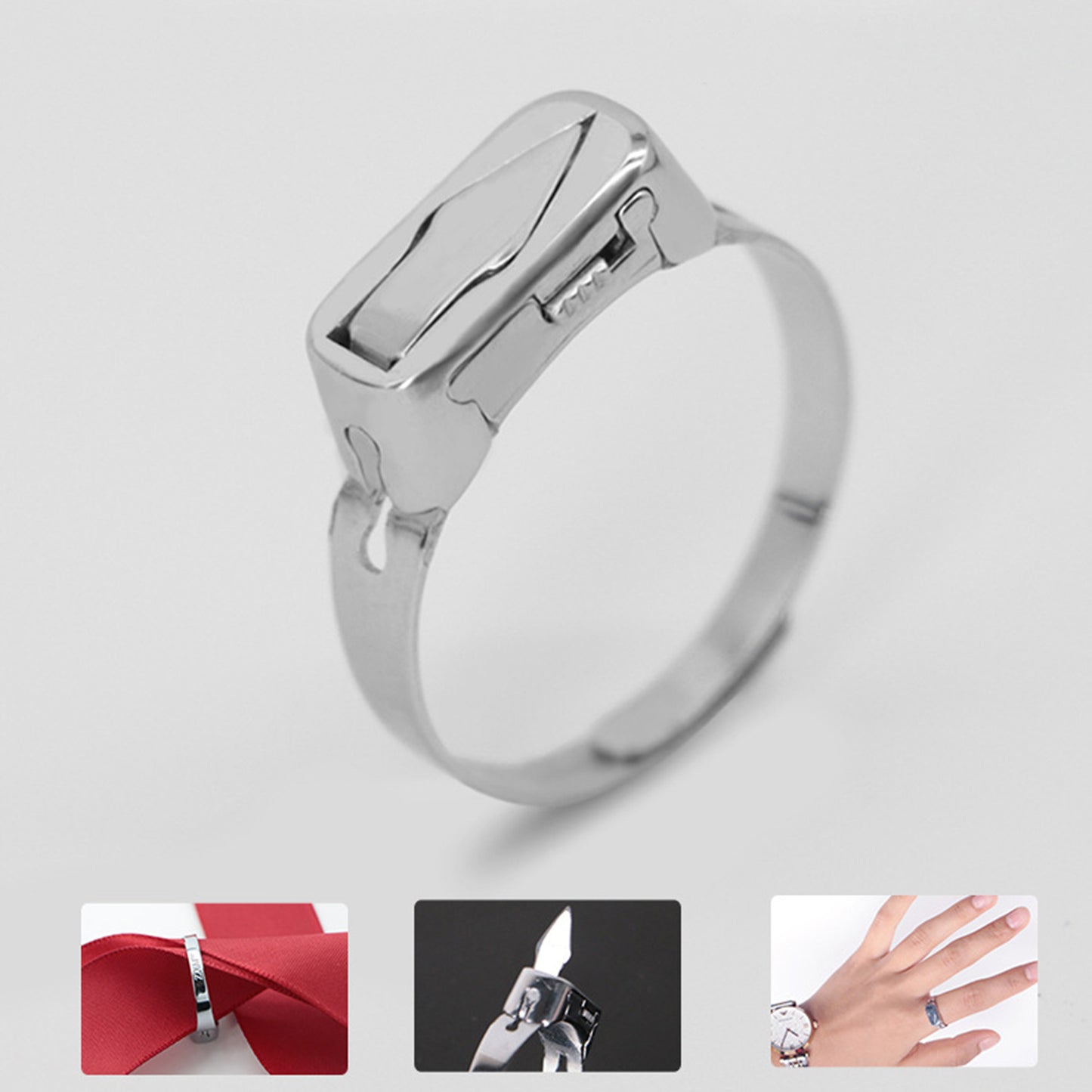 Adjustable Self Defense Ring, Safety Gift for Her, Self defense Jewelry